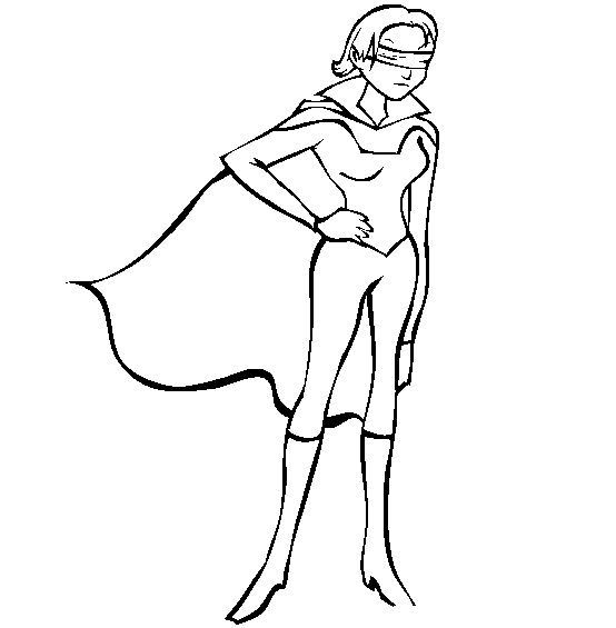Free Blindfold Coloring Pages